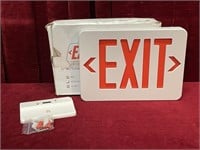 New LED 2-Sided Metal EXIT Light