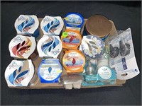 LOT OF 9 GLADE CANDLES AND CAR FRESHENERS
