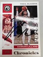 Damian Lillard Signed Card with COA