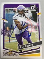 Vikings K.J. Osborn Signed Card with COA