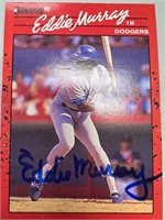 Dodgers Eddie Murray Signed Card with COA