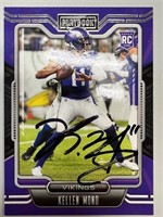 Vikings Kellen Mond Signed Card with COA