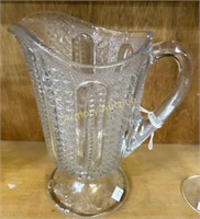 EARLY PRESSED GLASS PITCHER