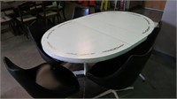 VIRTUE BROS. CALIF. DINING TABLE W/6 SWIVEL CHAIRS
