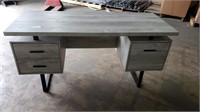 Modern Wood Desk w/Metal Legs
