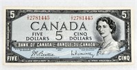 Billet de 5 DOLLARS canadien 1954