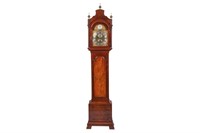 GEORGE III ENGLISH MAHOGANY TALLCASE CLOCK