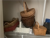 Baskets in closet