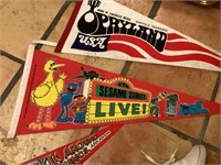 Three vintage Pennants