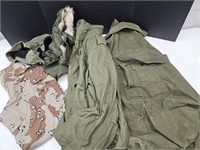 Military Coat,Hat & Bag See Pics.