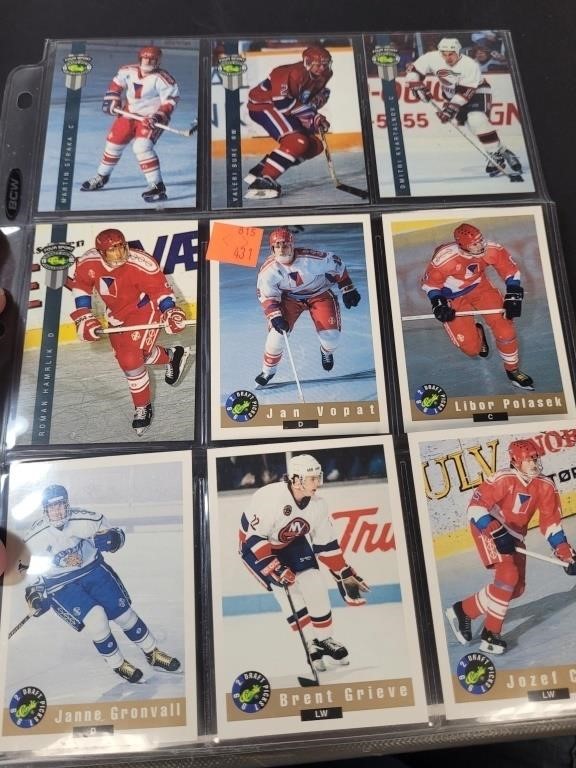 (9) Hockey Cards 1992