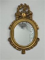 Carvers Guild Louis XVI Shield Motif Gilt Mirror