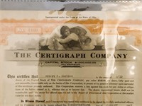 Antique Stock Certificates (#2) - March 1919/1920