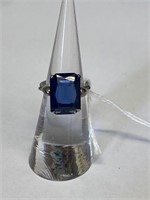 Ring size 5 Blue sapphire