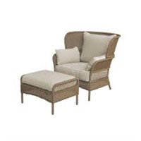 Hampton Bay Pinecroft 2Pc Wicker Patio Set