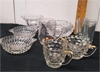 Group of collectible vintage glassware