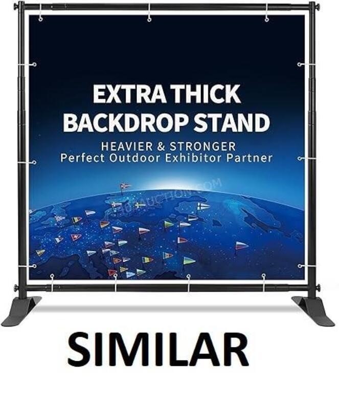 T-Sign 8' x 8' Backdrop Banner Stand - NEW