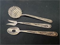 3pc silver utensils/49.2 grams