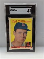 1958 Topps SGC 4 #1 Ted Williams HOF Red Sox