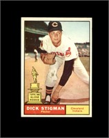 1961 Topps #77 Dick Stigman EX-MT to NRMT+