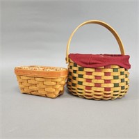 (2) LONGABERGER BASKETS