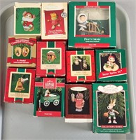 (11) HALLMARK ORNAMENTS WITH BOX