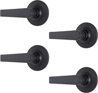 4-Pack Light Duty Passage Lever  Matte Black