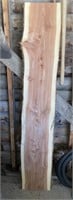 Approximately 2” x 6’ rough sawn cedar