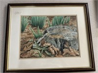 Kye Gandy 1990 Tree Stump Watercolor