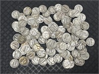 Mercury Dimes (90% Silver, $11.70 Face).