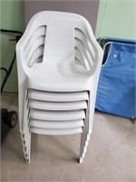 STACKING PATIO CHAIRS & TABLE