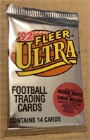 Unopened 1992 Fleer Football Cards Pack