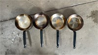 4x restaurant grade 8 3/4” skillets