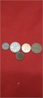FORIEGN COINS (5)