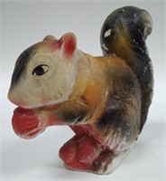 Vintage Painted Chalkware Squirrel