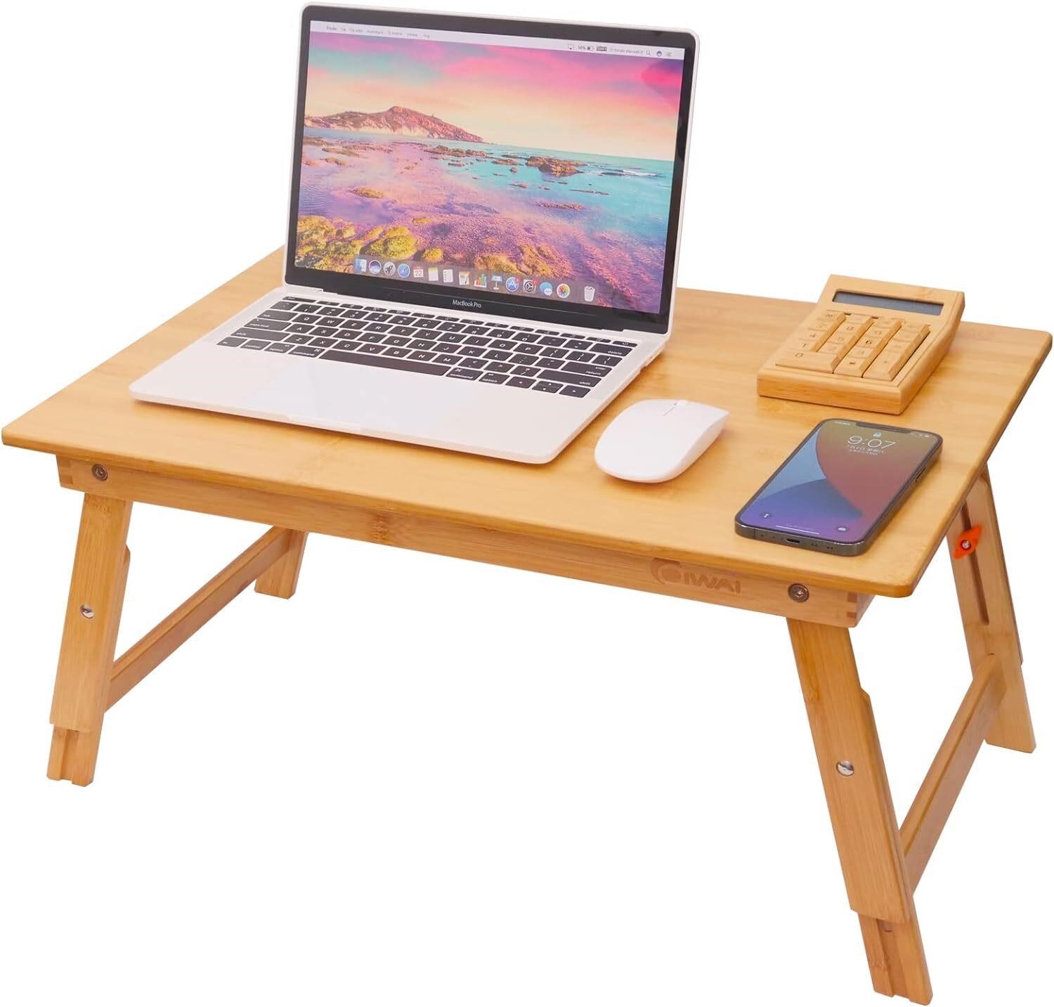 Lap Desk for Bed  COIWAI Bamboo  23.6x15.8