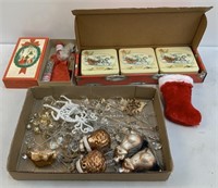 Christmas Items, Ornaments, Sm Stocking, Etc.