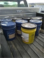 Buckets of gear oil
