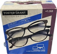 2-Packs Of 2 Foster Grant Design Optics +1.50 ^