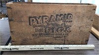 Vintage Wooden pyramid dried fig box