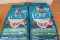2 Bags Purina One Cat Food 7lb each