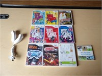 10-Wii Games & 2 Controllers