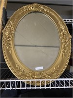 golden decorated mirror