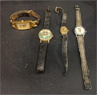 Four Vintage Mickey Mouse Watches
