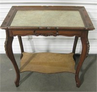 24" x 13" x 23" Tall Antique Side Table