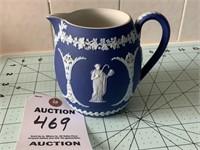 Wedgwood Jasperware Dark Blue Pitcher