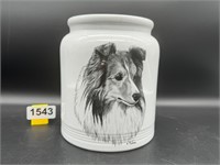 Best In Show Sheltie Ceramic Canister