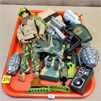 GI Joe Action Figure w/ Assorted Military Toys