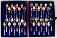 Wm Rogers Silverplate 35 Presidential Spoons Set