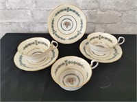 Ainsley Cambridge Tea Cups and Saucers (6pcs)